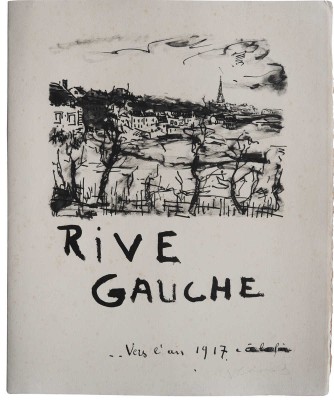 Вламинк Морис. Папка с текстом и двумя литографиями «Rive Gauche» и «Donna Elvira»